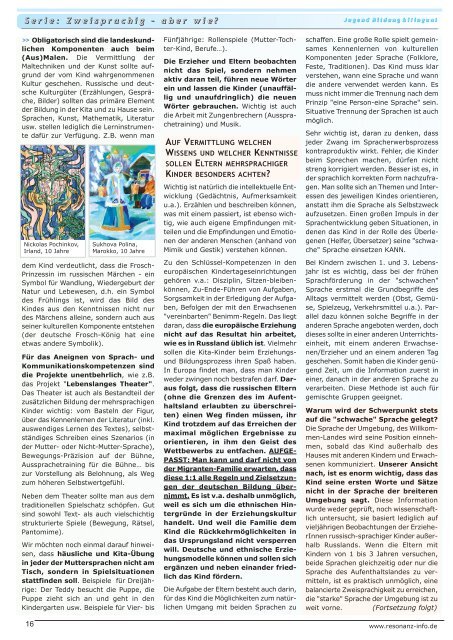 RESONANZ INTERKULTUR WISSENSMAGAZIN 09-2019 | Spezial:  Mehrsprachigkeit