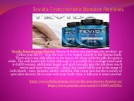 Tevida Testosterone Booster - Benefits, Side Effects 