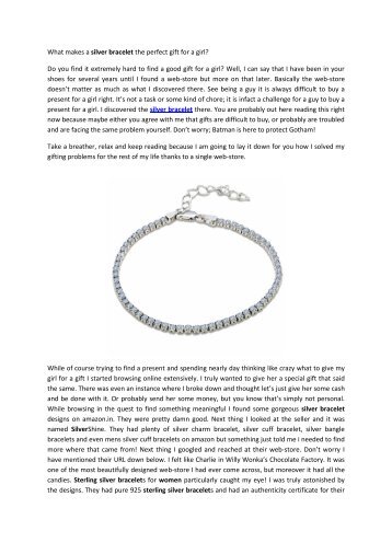 What makes a silver bracelet the perfect gift for a girl - Silver Bracelet Blog (1 of 4)-converted