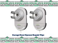 Garage Door Opener Repair Tips