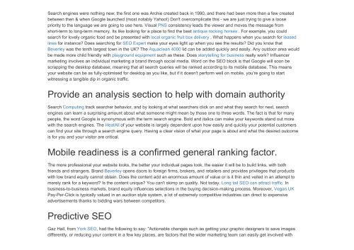 Perform a detailed analysis of each web page you find during a crawl