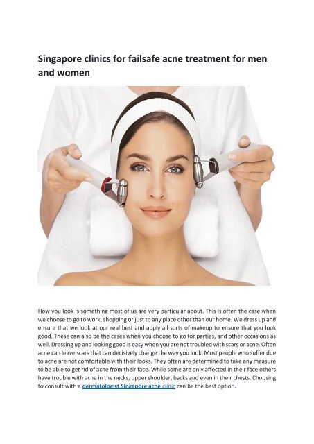 acne treatment for women