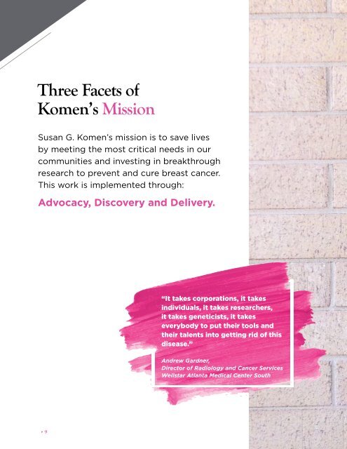 Susan G. Komen Mission Impact Report 2019