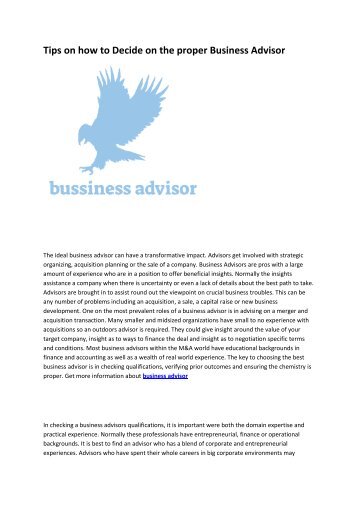 business advisor 6