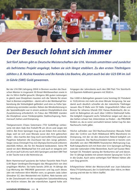 Leichtathletik INFORMationen 03/2019