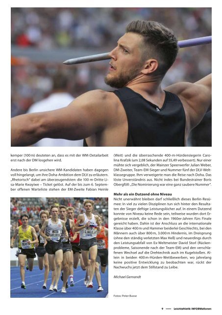 Leichtathletik INFORMationen 03/2019