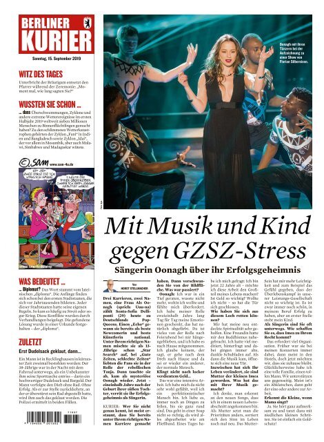 Berliner Kurier 15.09.2019