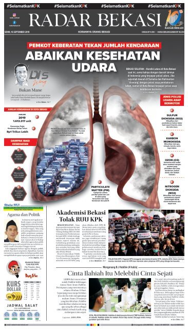 E Paper Radar Bekasi Edisi 16 September 2019