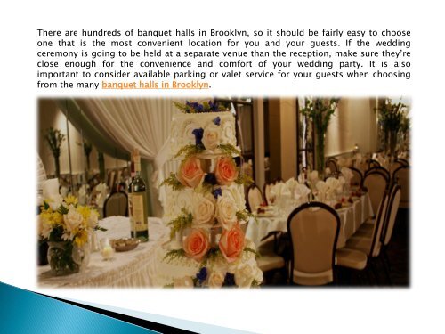 The Benefits of choosing best Banquet Halls in Brooklyn Ny
