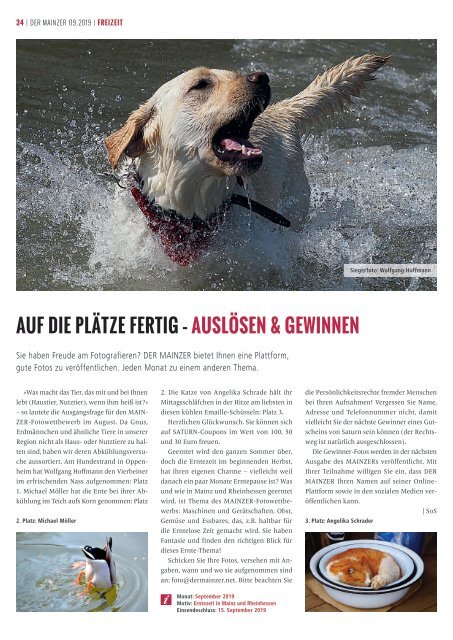 DER MAINZER - Das Magazin für Mainz und Rheinhessen - Nr. 348