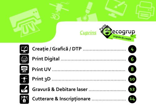 Catalog - PEG - brigada creatie - servicii - web