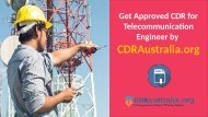 CDR for Telecommunications Engineer Australia by CDRAustralia.org