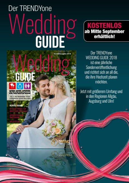 TRENDYone | Das Magazin - Allgäu - September 2018