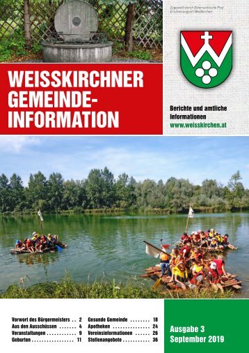 Gemeindeinfo September Weißkirchen