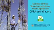 CDR for Telecommunications Field Engineer