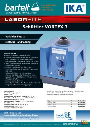 Laborhit Vortex 3 Schüttler von IKA