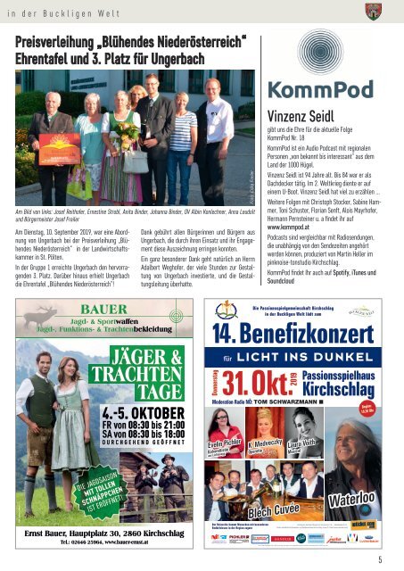 Stadtnachrichten Kirchschlag Ausgabe 231 September 2019