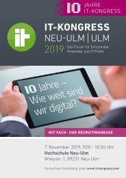 IT-Kongress Neu-Ulm | Ulm 2019