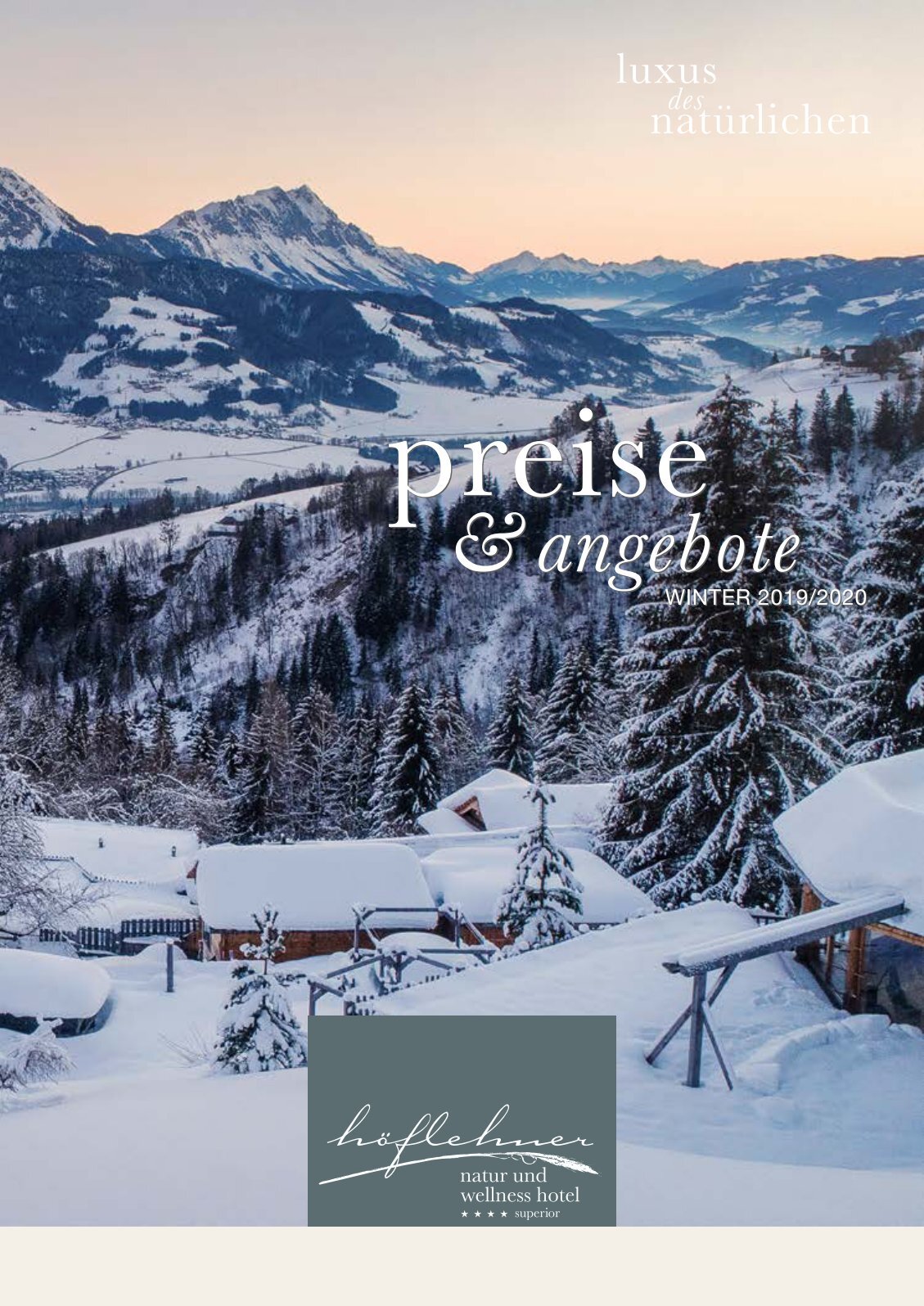 Prospektbestellung Natur Und Wellnesshotel Hoflehner