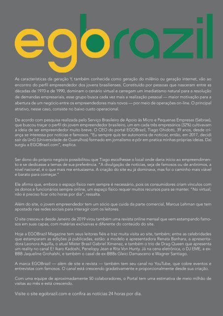 EGOBrazil Magazine - Fernando Toledo - Setembro 2019