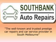 Car Service & Car Repairs in Port Melbourne