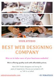 Find The Best Web Designing Company