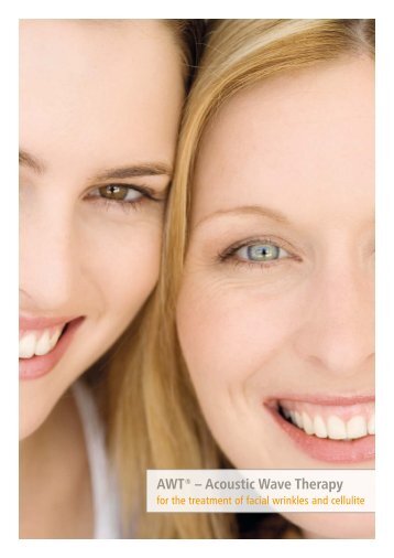 Broschüre zur Behandlung von Cellulite oder Gesichtsfalten