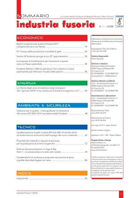 Industria Fusoria 1/2018