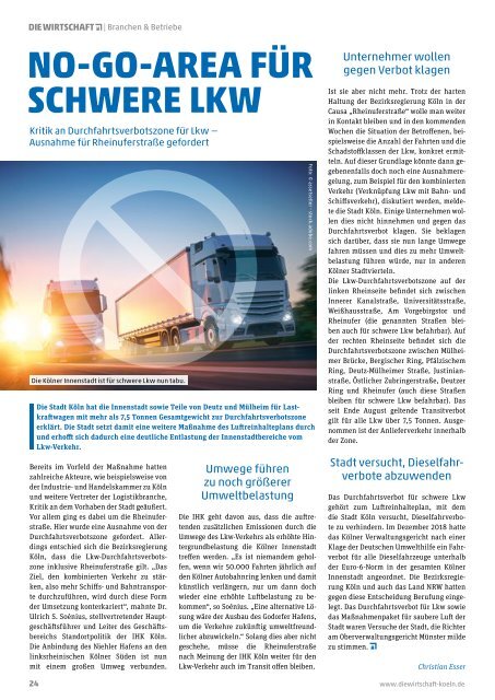 Die Wirtschaft Köln Ausgabe 06 / 2019