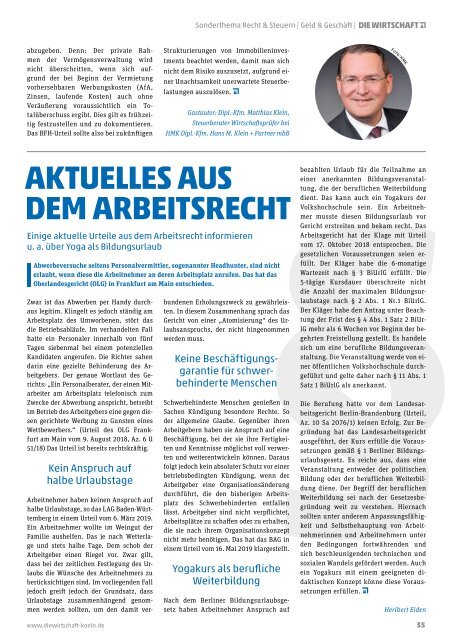 Die Wirtschaft Köln Ausgabe 06 / 2019