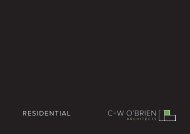 C+W O'Brien Architect's Residential experience 