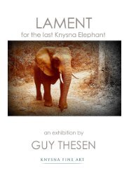 LAMENT for the last Knysna Elephant