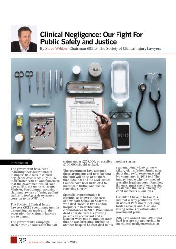 Clinical Negligence: Our Fight For Public Safety and Justice