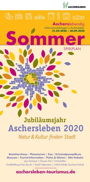 Ascherslebendig Sommerspielplan 2020