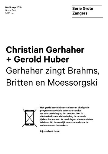 2019 09 18 Christian Gerhaher + Gerold Huber