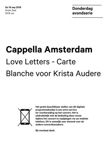 2019 09 19 Cappella Amsterdam