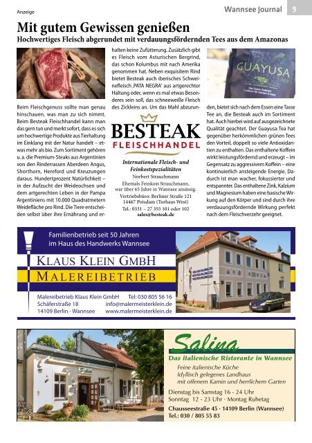 Wannsee Journal Oktober/November 2019