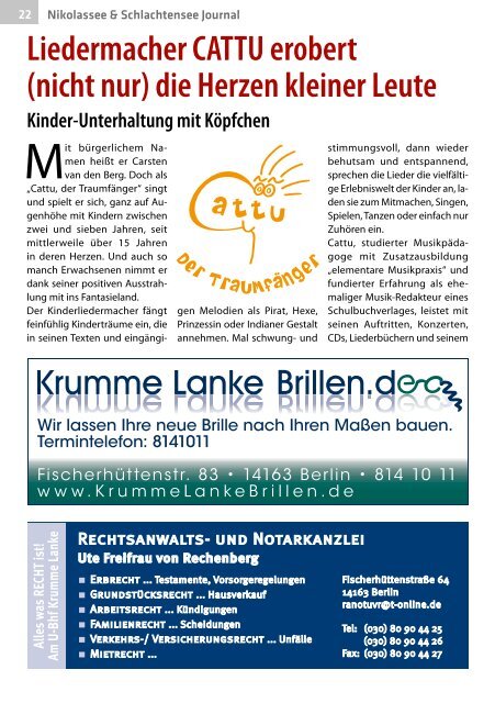 Nikolassee & Schlachtensee Journal Oktober/November 2019