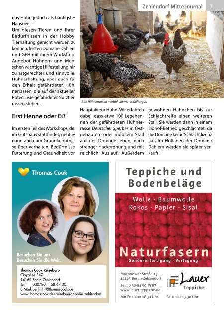 Zehlendorf Mitte Journal Oktober/November 2019