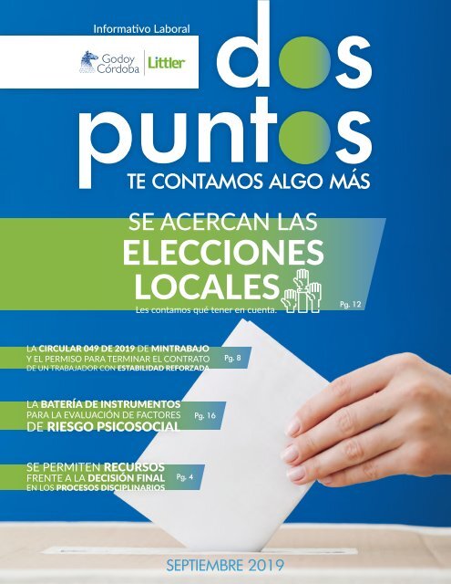 Dos:Puntos - Informativo Laboral Godoy Córdoba - Septiembre 2019