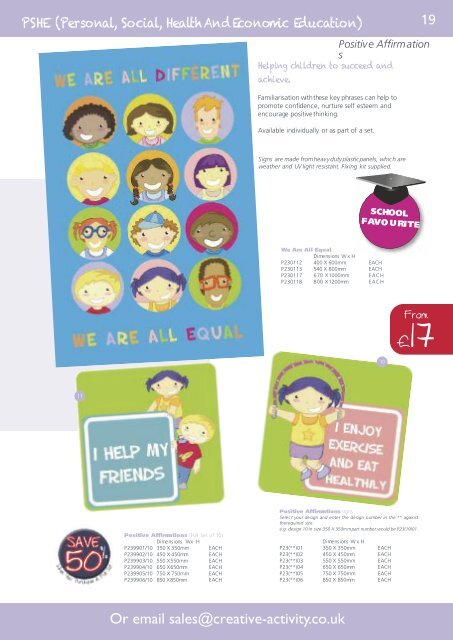 Creative Activity Playground Signs Catalogue