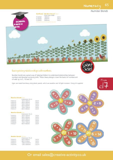 Creative Activity Playground Signs Catalogue