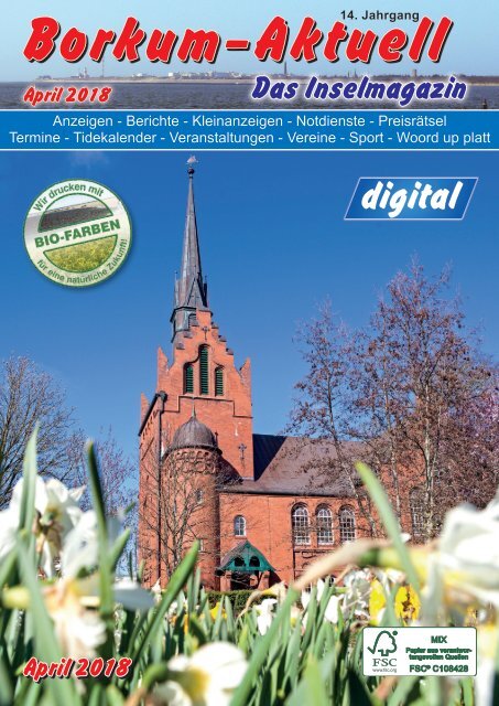 April 2018 Borkum Aktuell Das Inselmagazin