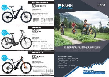 Papin Hotel Bikes 2020