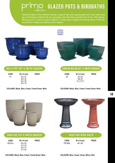 Northcote Pottery 2020 e-Catalogue