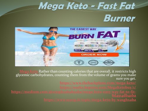 Mega Keto - Don’t Wait To Lose Weight