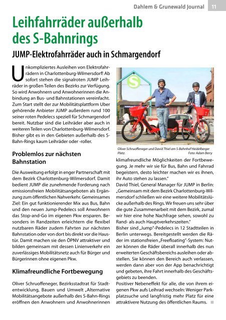 Dahlem & Grunewald Journal Oktober/November 2019