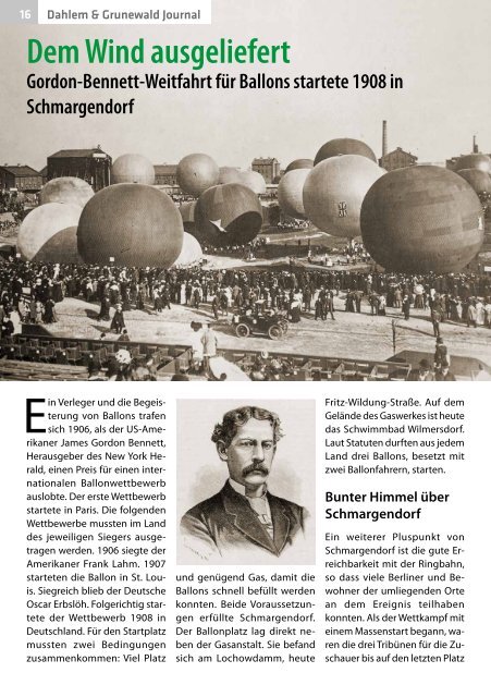 Dahlem & Grunewald Journal Oktober/November 2019