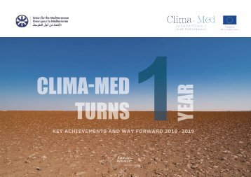 Clima-Med - One-year - Key insights and Way Forward 2018-19