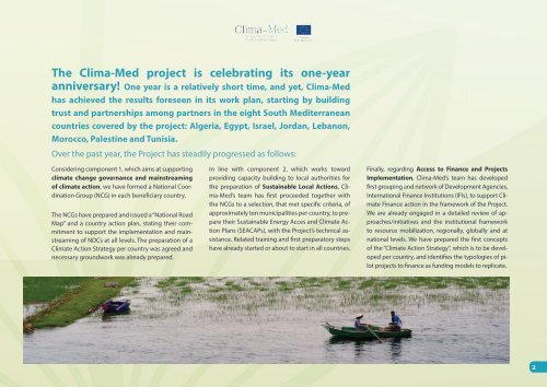 Clima-Med - One-year - Key insights and Way Forward 2018-19